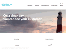 Tablet Screenshot of newleafpartners.com